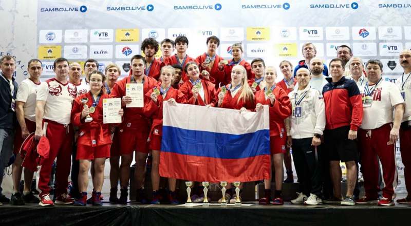 Подробнее о статье Россия — лидер в медальном зачете в Чемпионате мира по самбо!!!🏆🔥