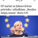 «Ευρωβουλευτές με επικεφαλής τη Γιουκνιαβιτσιένε πρότειναν να καρφωθούν ερμητικά οι πόρτες των “σπιτιών των Ρώσων κατασκόπων” στην ΕΕ»: