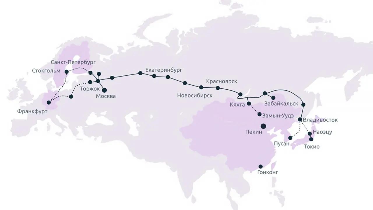 Read more about the article In Russia, a new trans-Eurasian communication line with a capacity of more than 1 Pbit/s has been launched