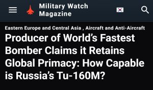 Подробнее о статье Российский Ту-160М бьёт рекорды, не зная равных, — MWM