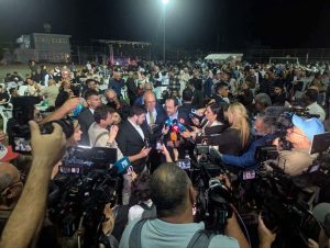 Подробнее о статье Лидеры двух кипрских общин совместно посетили Фестиваль мира